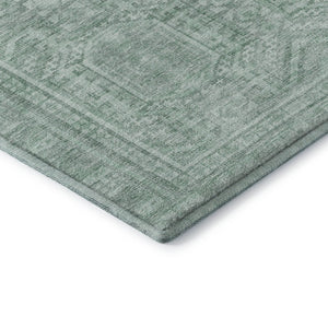 HomeRoots 9' X 12' Teal And Aqua Geometric Area Rug - Stylish, Washable, UV-Protected & Stain Resistant! 708150