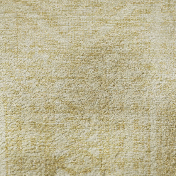 HomeRoots 8' X 10' Contemporary Wheat & Beige Geometric Washable Area Rug with UV Protection for Homes 708155