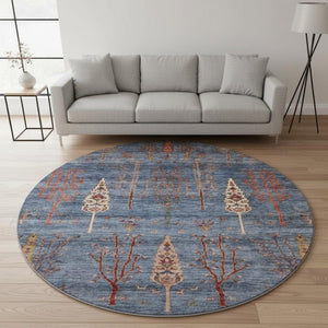 HomeRoots 8' X 10' Floral Washable Area Rug - Durable, Stain Resistant, UV Protected for Indoor & Outdoor Use 708197