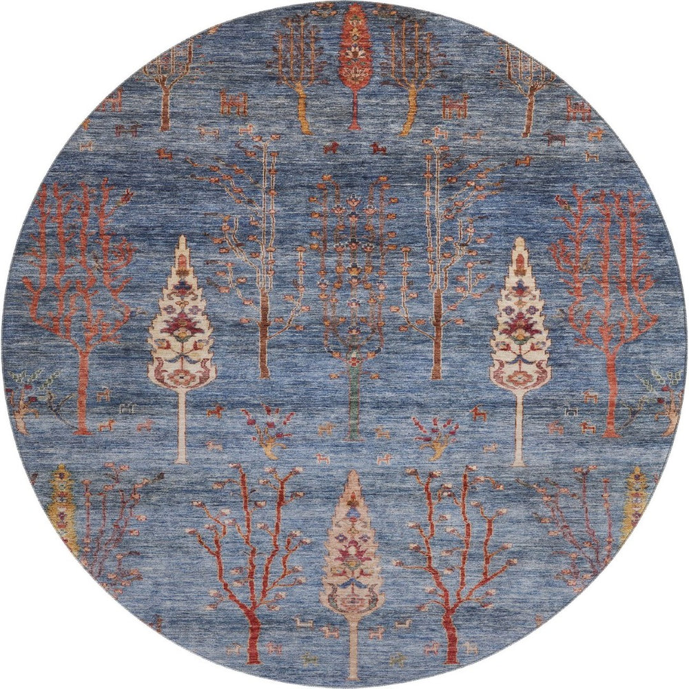 HomeRoots 8' X 10' Floral Washable Area Rug - Durable, Stain Resistant, UV Protected for Indoor & Outdoor Use 708197