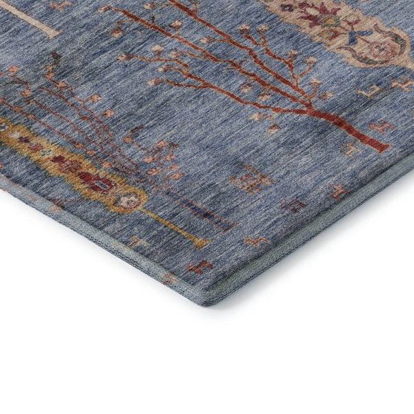 HomeRoots 8' X 10' Floral Washable Area Rug - Durable, Stain Resistant, UV Protected for Indoor & Outdoor Use 708197