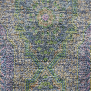 HomeRoots 8' X 10' Vibrant Medallion Washable Area Rug with UV Protection - Ideal for Homes with Kids & Pets 708209