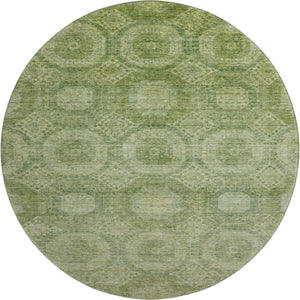 HomeRoots 8' X 10' Contemporary Artichoke Green Area Rug with Stain Resistance & UV Protection for Homes 708263