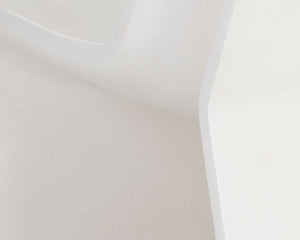 Sunpan Odyssey Lounge Chair - Sculptural Concrete Design for Modern Indoor and Covered Outdoor Spaces White