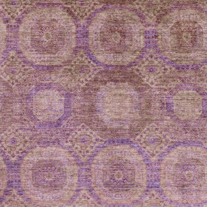 HomeRoots 5' X 8' Washable Blush & Purple Abstract Geometric Area Rug - Durable, UV-Protected & Stylish Design 708267