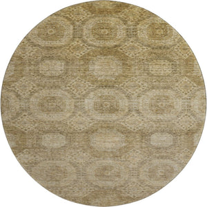 HomeRoots 8' X 10' Washable Brown & Beige Abstract Geometric Area Rug with UV Protection for Modern Spaces 708275