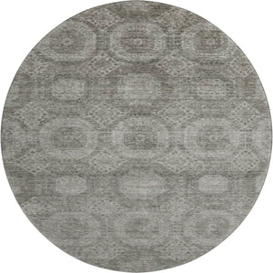 HomeRoots 8' X 10' Stylish Pewter and Gray Abstract Washable Area Rug with UV Protection for Modern Homes 708287