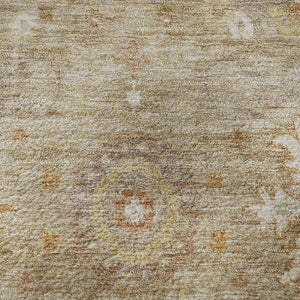 HomeRoots 8' X 10' Elegant Beige Ivory Gold Oriental Washable Area Rug with UV Protection for Modern Homes 708329