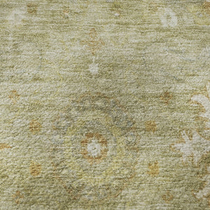 HomeRoots 8' X 10' Sage Copper & Ivory Oriental Washable Area Rug - UV Protected, Stain-Resistant Beauty 708353