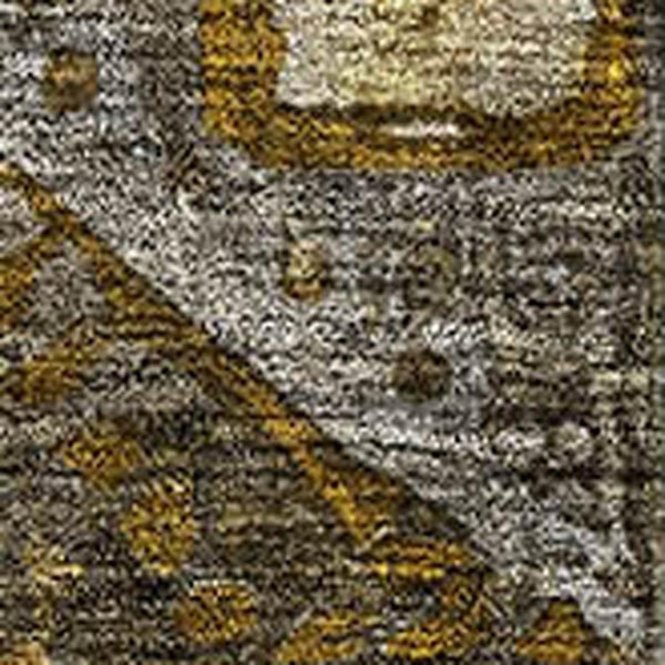 HomeRoots 10' X 14' Contemporary Brown Gold Beige Abstract Geometric Washable Area Rug with UV Protection 708367