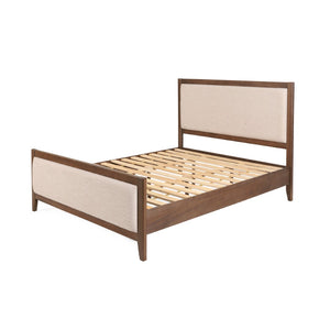 English Elm Ambrogina Coastal Platform Bed Acacia Wood Frame with Soft Upholstered Headboard 70840.00-Q-H_70840.00-Q-P