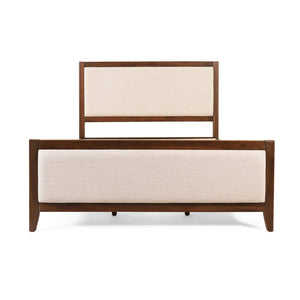 English Elm Ambrogina Coastal Platform Bed Acacia Wood Frame with Soft Upholstered Headboard 70840.00-Q-H_70840.00-Q-P