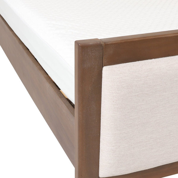 English Elm Ambrogina Coastal Platform Bed Acacia Wood Frame with Soft Upholstered Headboard 70840.00-Q-H_70840.00-Q-P