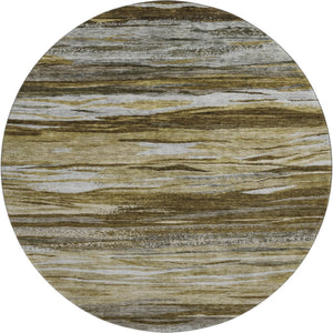 HomeRoots 8' X 10' Modern Abstract Washable Area Rug – Durable, UV-Protected, Soft Polyester for Family Spaces 708515