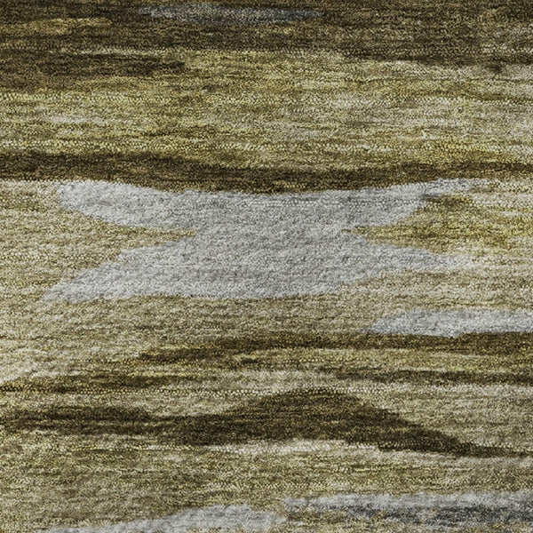 HomeRoots 8' X 10' Modern Abstract Washable Area Rug – Durable, UV-Protected, Soft Polyester for Family Spaces 708515
