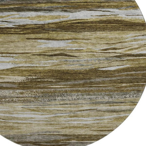 HomeRoots 8' X 10' Modern Abstract Washable Area Rug – Durable, UV-Protected, Soft Polyester for Family Spaces 708515