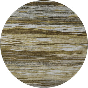 HomeRoots 8' X 10' Modern Abstract Washable Area Rug – Durable, UV-Protected, Soft Polyester for Family Spaces 708515