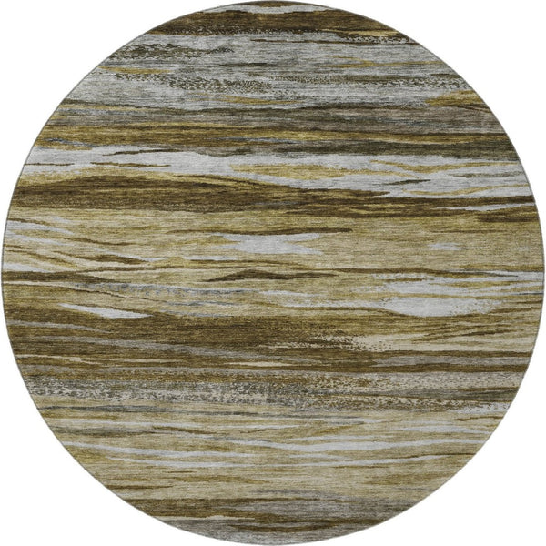 HomeRoots 8' X 10' Modern Abstract Washable Area Rug – Durable, UV-Protected, Soft Polyester for Family Spaces 708515