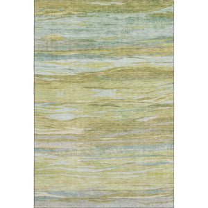 HomeRoots 5' X 8' Sage Gray Aqua Abstract Area Rug - Stylish, Washable, UV-Protected, and Non-Slip Backing! 708525