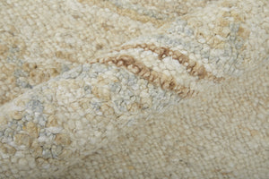 Feizy Rugs Grafton Hand-knotted Wool Rug: Luxurious Floral Design With Afghan Craftsmanship For Elegant Spaces Ivory,Orange,Gray Wool Gft69flfivymltj55