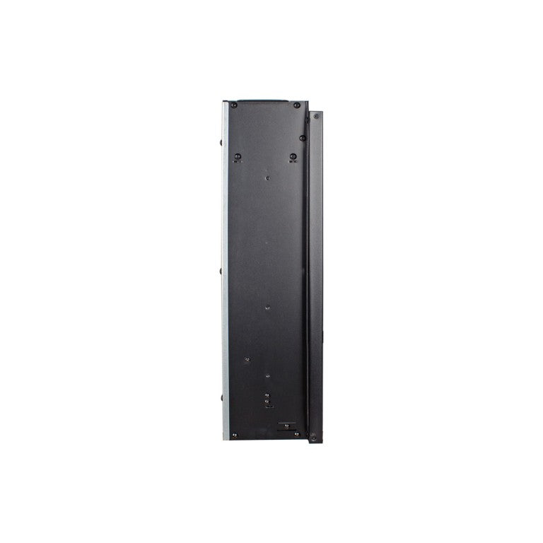 24 Inch Black Metal Electric Fireplace Insert with Led Ambiance for Modern Living Rooms