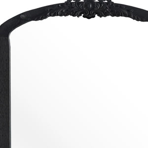HomeRoots Gold Freestanding Arched Accent Mirror with Ornate Frame - Elegant Design for Any Room Decor 708710