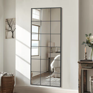 HomeRoots Gold Aluminum Freestanding Ornate Accent Mirror – Elegant Full-Length Reflection for Any Room Decor 708713
