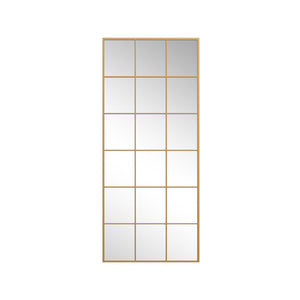 HomeRoots White Freestanding Ornate Framed Accent Mirror - Elegant Full-Length Reflection for Any Room Decor 708714