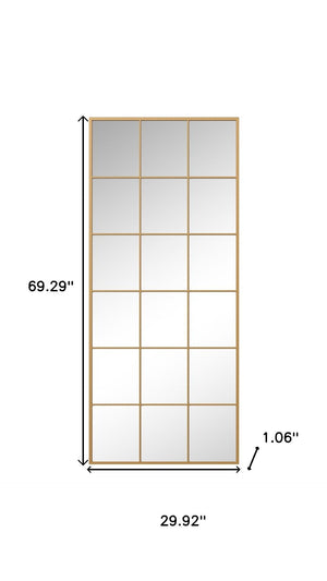 HomeRoots White Freestanding Ornate Framed Accent Mirror - Elegant Full-Length Reflection for Any Room Decor 708714
