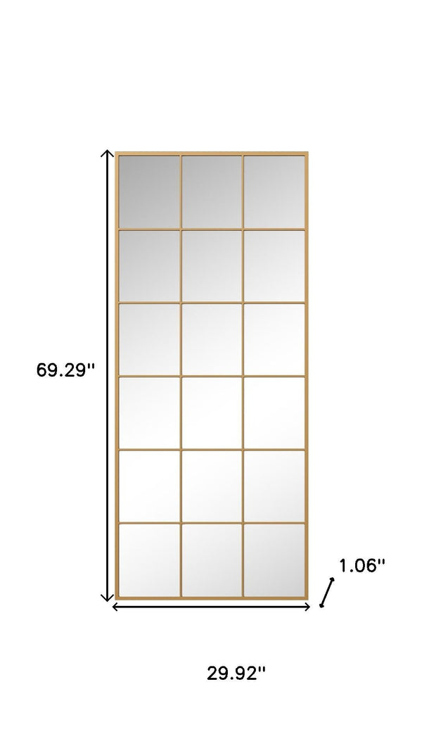 HomeRoots White Freestanding Ornate Framed Accent Mirror - Elegant Full-Length Reflection for Any Room Decor 708714
