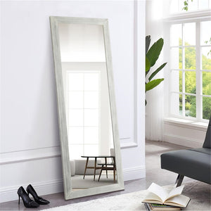 HomeRoots Brown Freestanding Ornate Accent Mirror with Carved Frame - Elevate Your Space with Style! 708715
