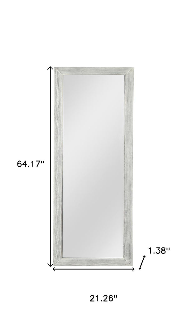 HomeRoots Brown Freestanding Ornate Accent Mirror with Carved Frame - Elevate Your Space with Style! 708715