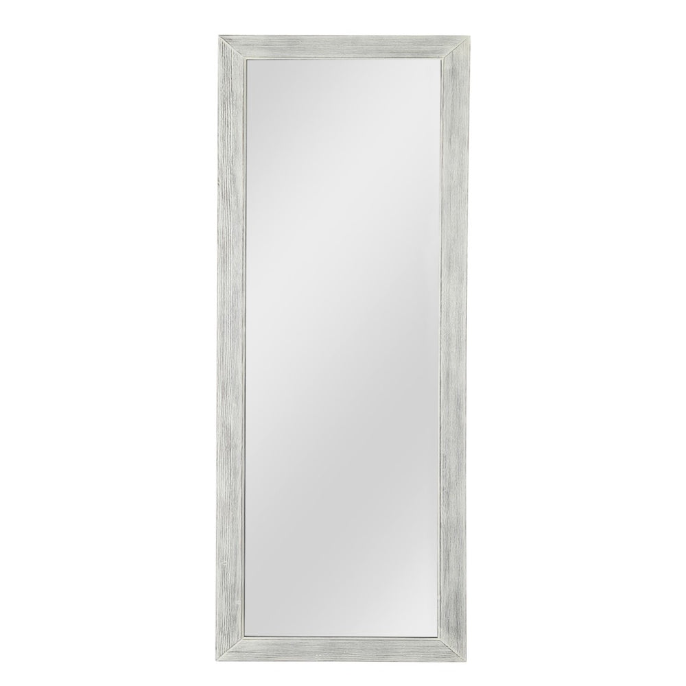 HomeRoots Brown Freestanding Ornate Accent Mirror with Carved Frame - Elevate Your Space with Style! 708715
