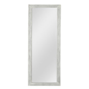 HomeRoots Brown Freestanding Ornate Accent Mirror with Carved Frame - Elevate Your Space with Style! 708715