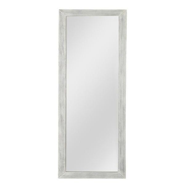 HomeRoots Brown Freestanding Ornate Accent Mirror with Carved Frame - Elevate Your Space with Style! 708715