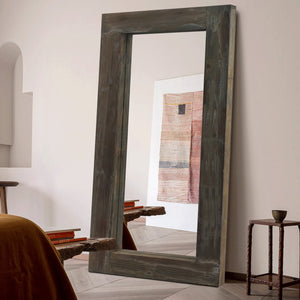 HomeRoots White Freestanding Elegantly Framed Full-Length Accent Mirror - Timeless Design for Any Room 708716