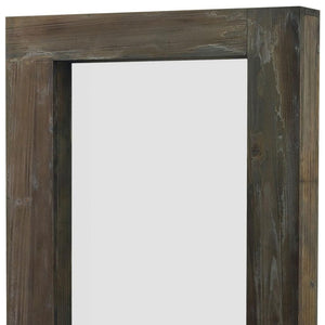 HomeRoots White Freestanding Elegantly Framed Full-Length Accent Mirror - Timeless Design for Any Room 708716