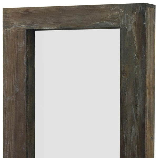 HomeRoots White Freestanding Elegantly Framed Full-Length Accent Mirror - Timeless Design for Any Room 708716