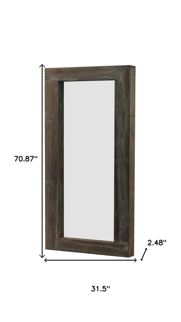 HomeRoots White Freestanding Elegantly Framed Full-Length Accent Mirror - Timeless Design for Any Room 708716