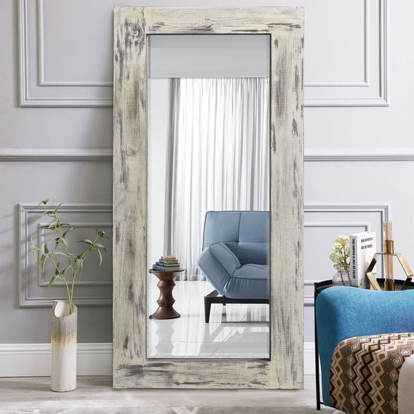 HomeRoots Gold Freestanding Ornate Framed Full-Length Mirror - Elegant Gold Accent for Any Room Decor 708717