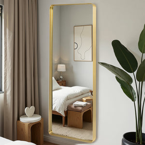 HomeRoots Black Freestanding Arch Mirror - Ornate Framed Full-Length Accent for Stylish Home Decor & Dressing 708719