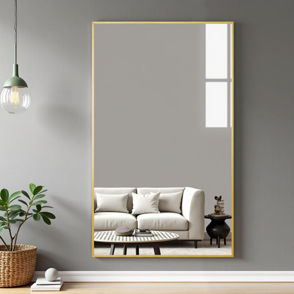 HomeRoots Silver Freestanding Accent Mirror with Ornate Frame – Elegant Decorative Piece for Any Room 708723