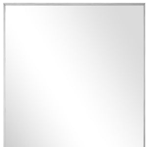 HomeRoots Black Freestanding Ornate Accent Mirror - Stylish Aluminum Frame, Premium Glass, Perfect for Any Room 708725