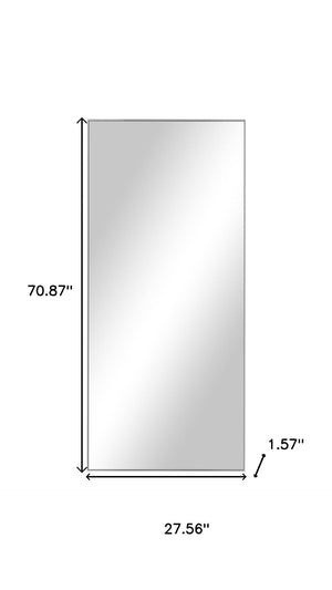 HomeRoots Brown Freestanding Ornate Accent Mirror - Elegant Framed Design for Living Rooms & Bedrooms Decor 708726
