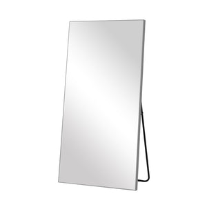 HomeRoots Brown Freestanding Ornate Accent Mirror - Elegant Framed Design for Living Rooms & Bedrooms Decor 708726