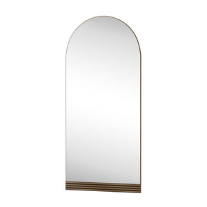 HomeRoots 64" Black Wood Leaning Ladder Mirror - Full-Length Stylish Accent for Modern Living Spaces & More 708728