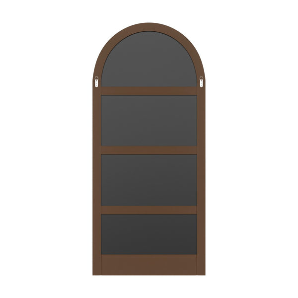 HomeRoots 64" Black Wood Leaning Ladder Mirror - Full-Length Stylish Accent for Modern Living Spaces & More 708728