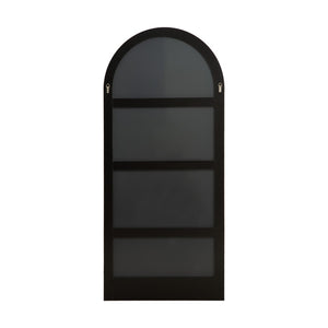 HomeRoots 63" Black Wood Leaning Mirror - Stylish Full-Length Design for Bedrooms & Entryways, Modern Chic Look 708735