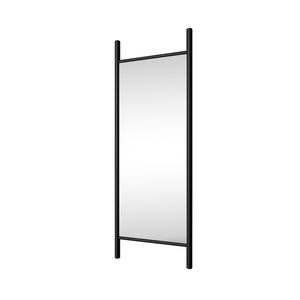 HomeRoots Brown Wood Arch Freestanding Accent Mirror – Elegant Full-Length Design with Ornate Detailing 708736