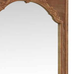 HomeRoots Gold Full-Length Mirror with Arched Design - Elegant Aluminum Frame, Versatile Mounting & Premium Glass 708737